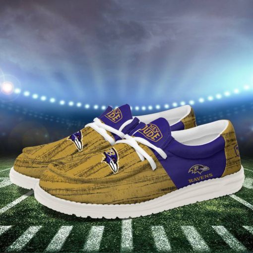 Baltimore Ravens Personalized Hey Dude Shoes For Men And Women - Image 2