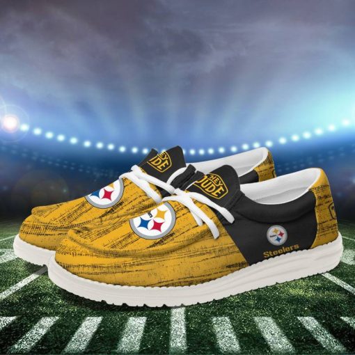Pittsburgh Steelers Personalized Hey Dude Shoes For Men And Women - Image 3