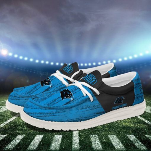 Carolina Panthers Personalized Hey Dude Shoes For Men And Women - Image 2