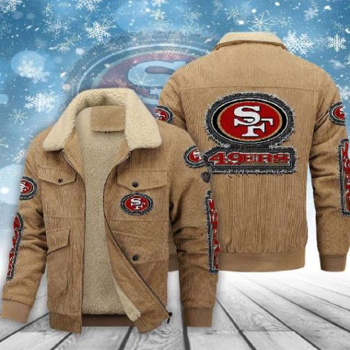 San Francisco 49ers Thickened Corduroy Jacket