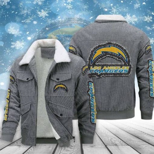 Los Angeles Chargers Thickened Corduroy Jacket