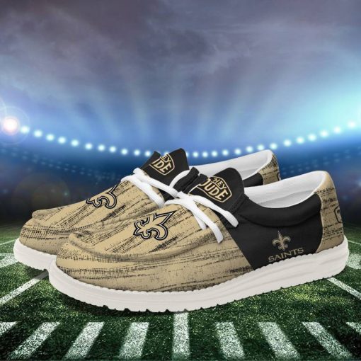 New Orleans Saints Personalized Hey Dude Shoes For Men And Women - Image 2