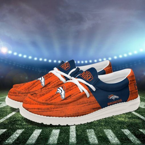 Denver Broncos Personalized Hey Dude Shoes For Men And Women - Image 2