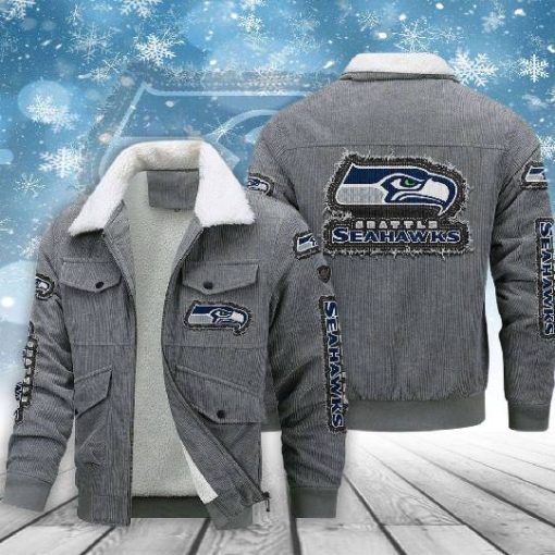 Seattle Seahawks Thickened Corduroy Jacket