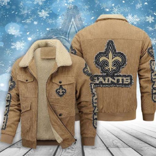 New Orleans Saints Thickened Corduroy Jacket