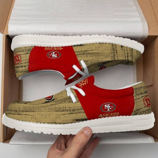 San Francisco 49ers Personalized Hey Dude Shoes For Men And Women - Image 3