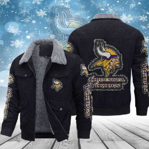 Minnesota Vikings Thickened Corduroy Jacket