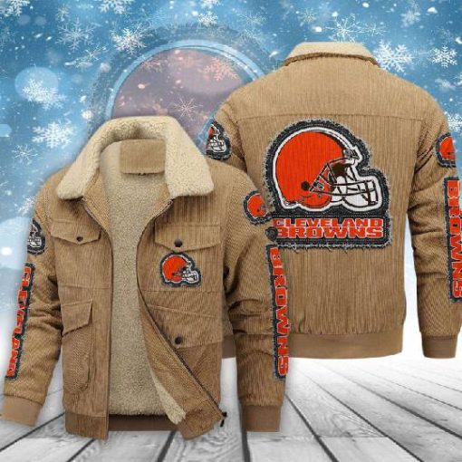Cleveland Browns Thickened Corduroy Jacket