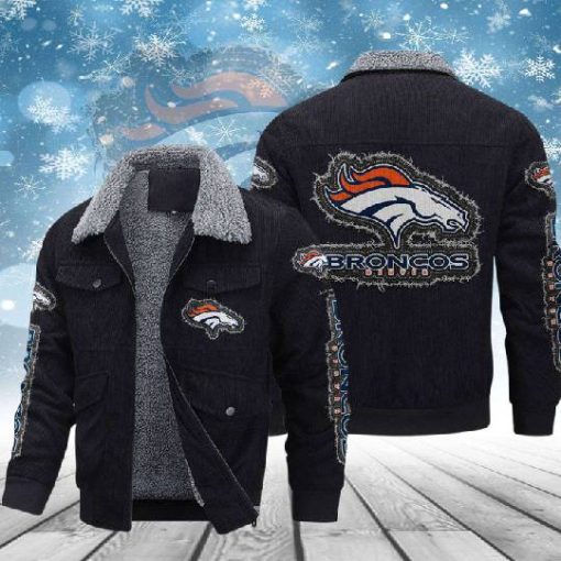 Denver Broncos Thickened Corduroy Jacket