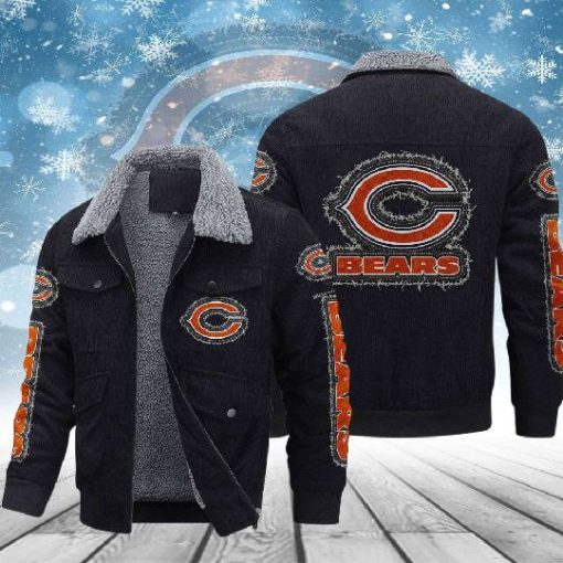 Chicago Bears Thickened Corduroy Jacket