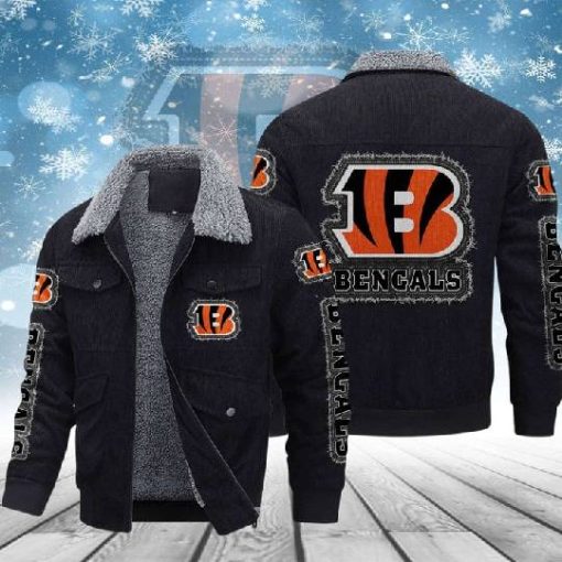 Cincinnati Bengals Thickened Corduroy Jacket