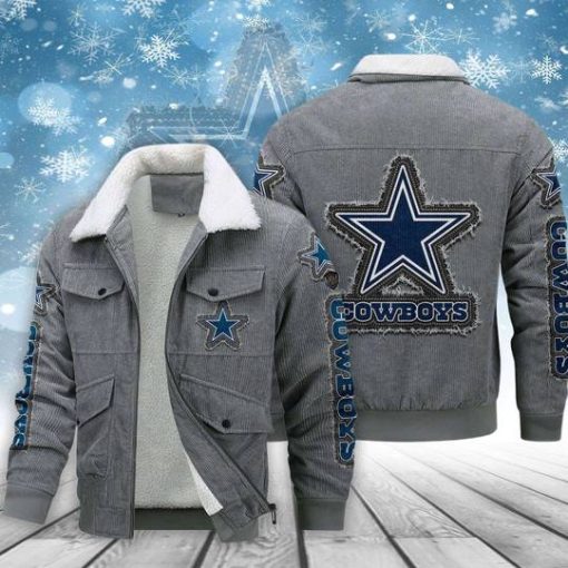 Dallas Cowboys Thickened Corduroy Jacket - Image 2