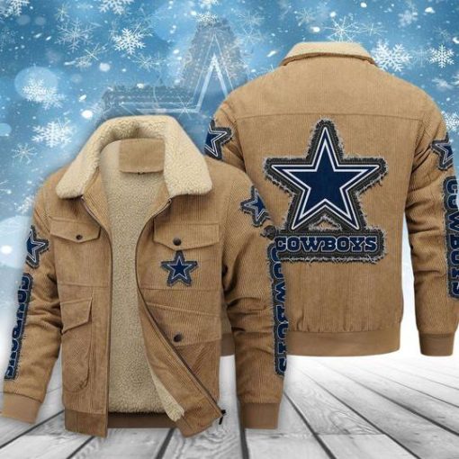 Dallas Cowboys Thickened Corduroy Jacket - Image 3