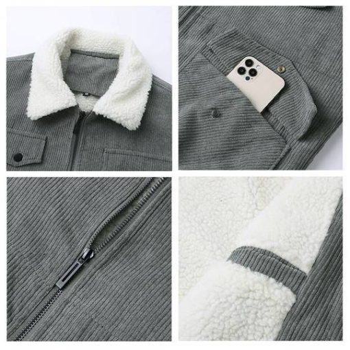 New York Jets Thickened Corduroy Jacket - Image 5