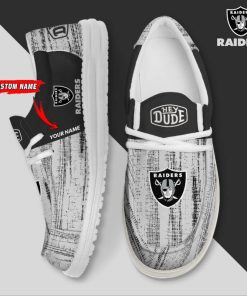 Las Vegas Raiders Personalized Hey Dude Shoes For Men And Women