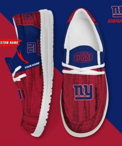 New York Giants Personalized Hey Dude Shoes For Men And Women