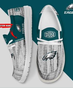 Philadelphia Eagles Personalized Hey Dude Shoes For Men And Women