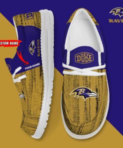Baltimore Ravens Personalized Hey Dude Shoes For Men And Women