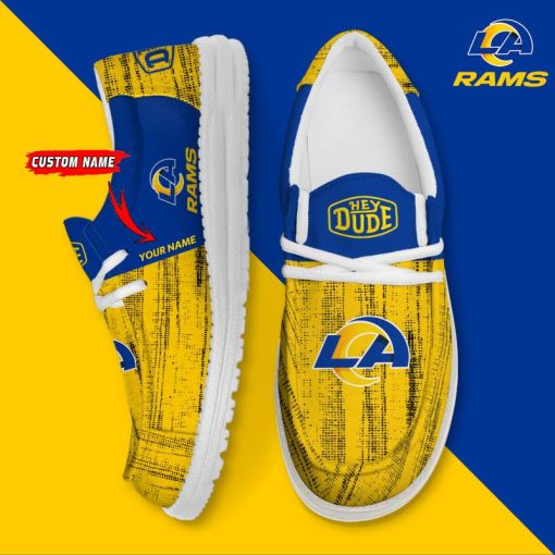 Footgearlocker Los Angeles Rams Personalized Hey Dude Shoes For Men And Women - Image 5
