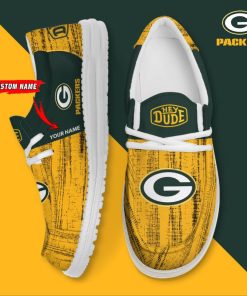 Green Bay Packers Personalized Hey Dude Shoes For Men And Women