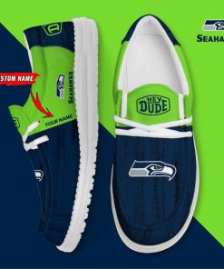 Seattle Seahawks Personalized Hey Dude Shoes For Men And Women