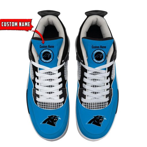 Carolina Panthers Air Jordan 4 Sneaker V46 - Image 4