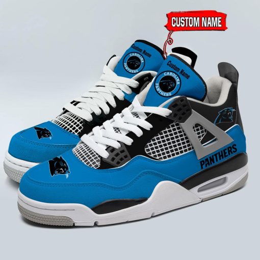 Carolina Panthers Air Jordan 4 Sneaker V46 - Image 5
