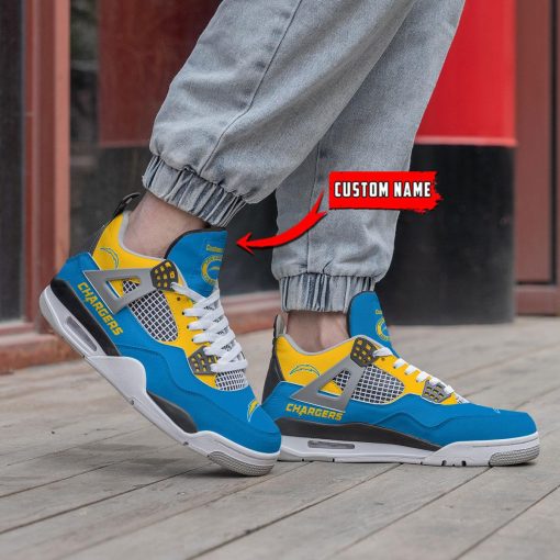 Los Angeles Chargers Air Jordan 4 Sneaker V46 - Image 3