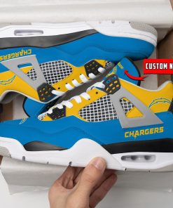 Los Angeles Chargers Air Jordan 4 Sneaker V46