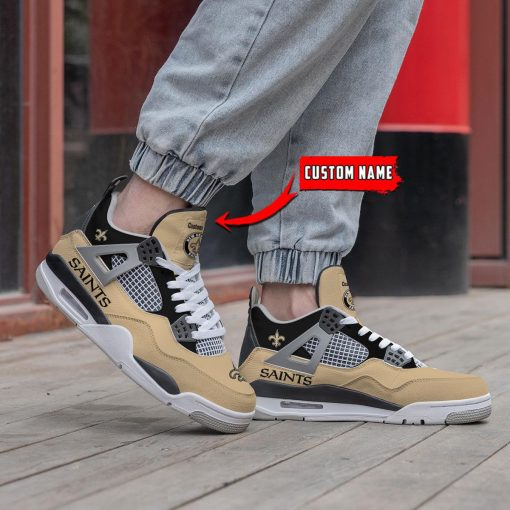 New Orleans Saints Air Jordan 4 Sneaker V46 - Image 2