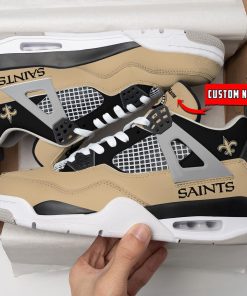 New Orleans Saints Air Jordan 4 Sneaker V46