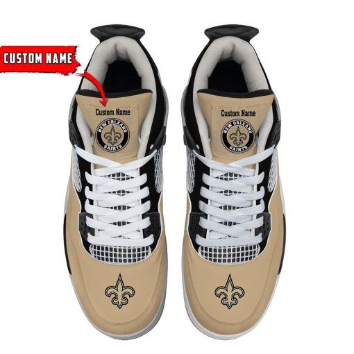 New Orleans Saints Air Jordan 4 Sneaker V46 - Image 4