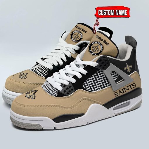 New Orleans Saints Air Jordan 4 Sneaker V46 - Image 5