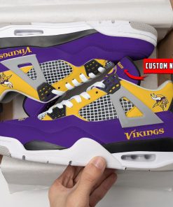 Minnesota Vikings Air Jordan 4 Sneaker V46