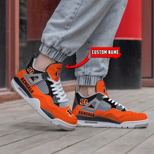 Cincinnati Bengals Air Jordan 4 Sneaker V46 - Image 2