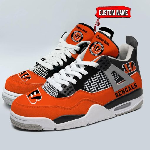 Cincinnati Bengals Air Jordan 4 Sneaker V46 - Image 5