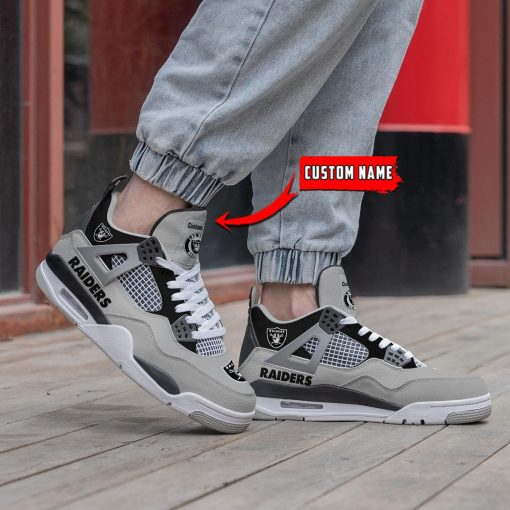 Las Vegas Raiders Air Jordan 4 Sneaker V46 - Image 2