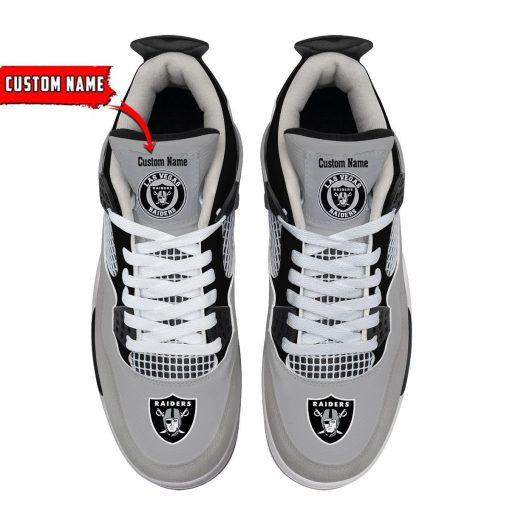Las Vegas Raiders Air Jordan 4 Sneaker V46 - Image 4