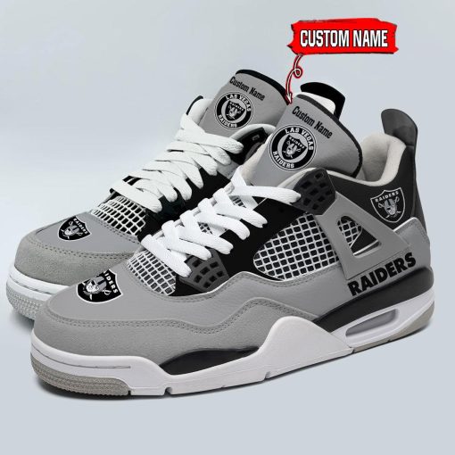 Las Vegas Raiders Air Jordan 4 Sneaker V46 - Image 5