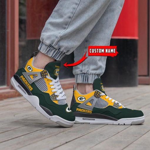 Green Bay Packers Air Jordan 4 Sneaker V46 - Image 2