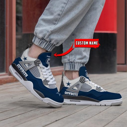 Dallas Cowboys Air Jordan 4 Sneaker V46 - Image 2