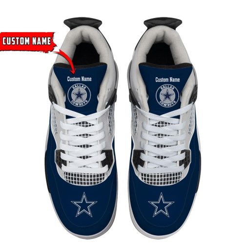 Dallas Cowboys Air Jordan 4 Sneaker V46 - Image 4