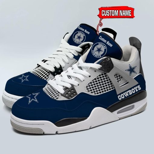 Dallas Cowboys Air Jordan 4 Sneaker V46 - Image 5