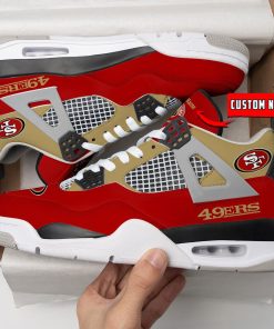 San Francisco 49ers Air Jordan 4 Sneaker V46