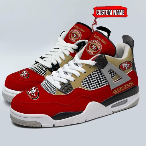 San Francisco 49ers Air Jordan 4 Sneaker V46 - Image 2