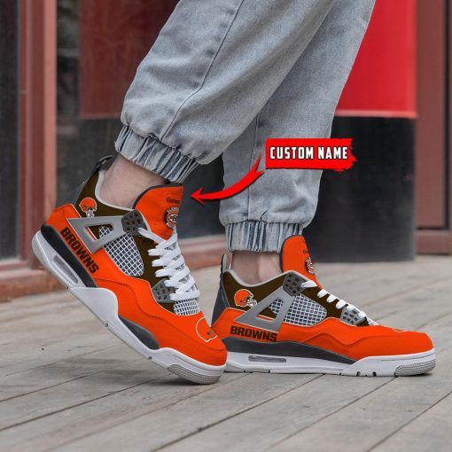 Cleveland Browns Air Jordan 4 Sneaker V46 - Image 2