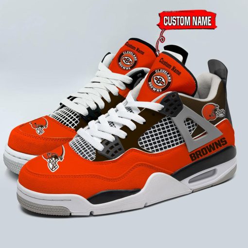 Cleveland Browns Air Jordan 4 Sneaker V46 - Image 5
