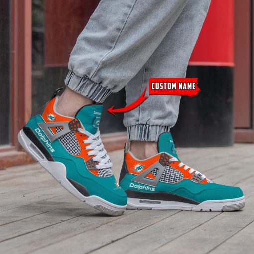 Miami Dolphins Air Jordan 4 Sneaker V46 - Image 2