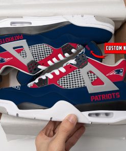 New England Patriots Air Jordan 4 Sneaker V46