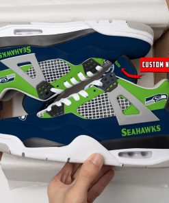 Seattle Seahawks Air Jordan 4 Sneaker V46